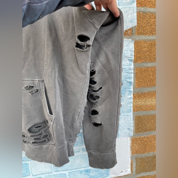 NSF  Destroyed French Terry Hoodie men’s size small - Picture 7 of 14